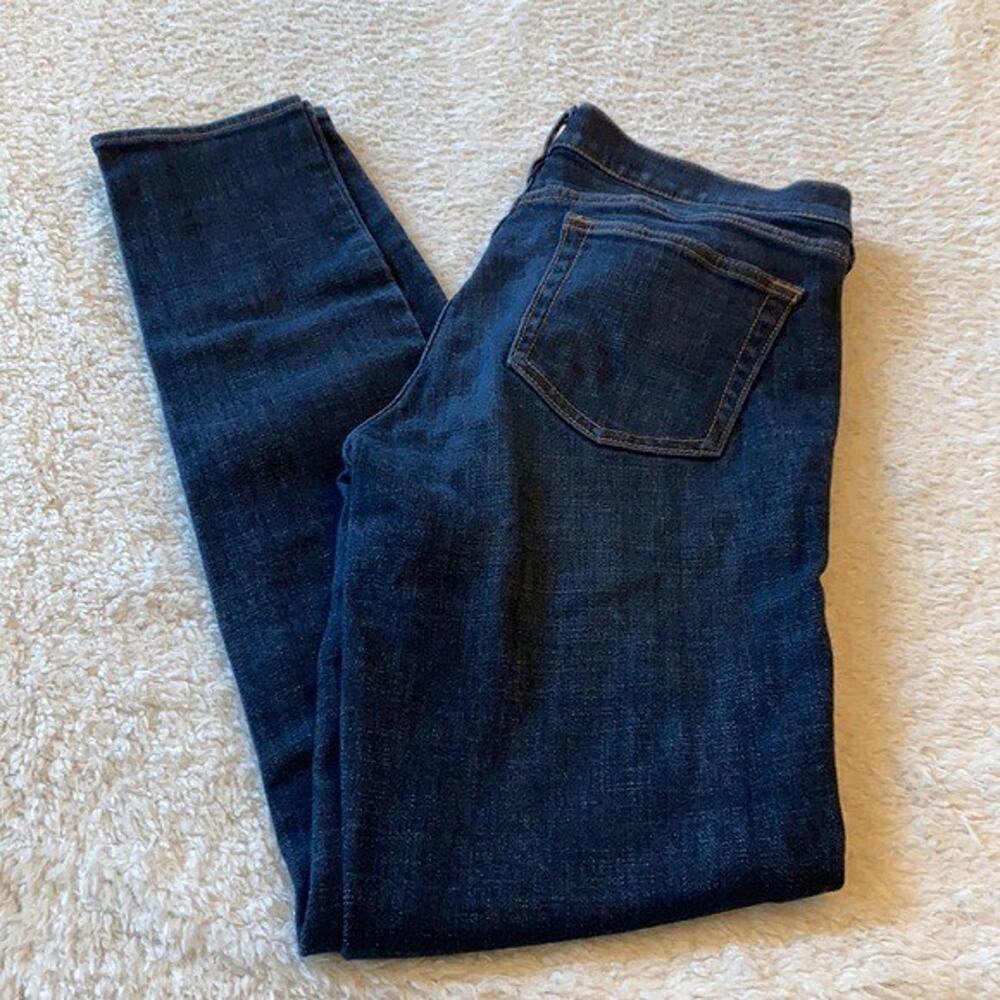 J Crew Jeans Womens 27 S Skinny Dark Wash Midrise Modern Casual Preppy Stretch